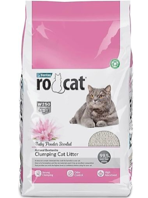 ROCAT KEDİ KUMU PUDRA KOKULU 5 LT ROCAT KEDİ KUMU PUDRA KOKULU 5 LT